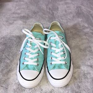 Mint green converse